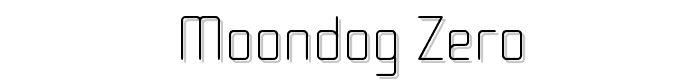 Moondog Zero font
